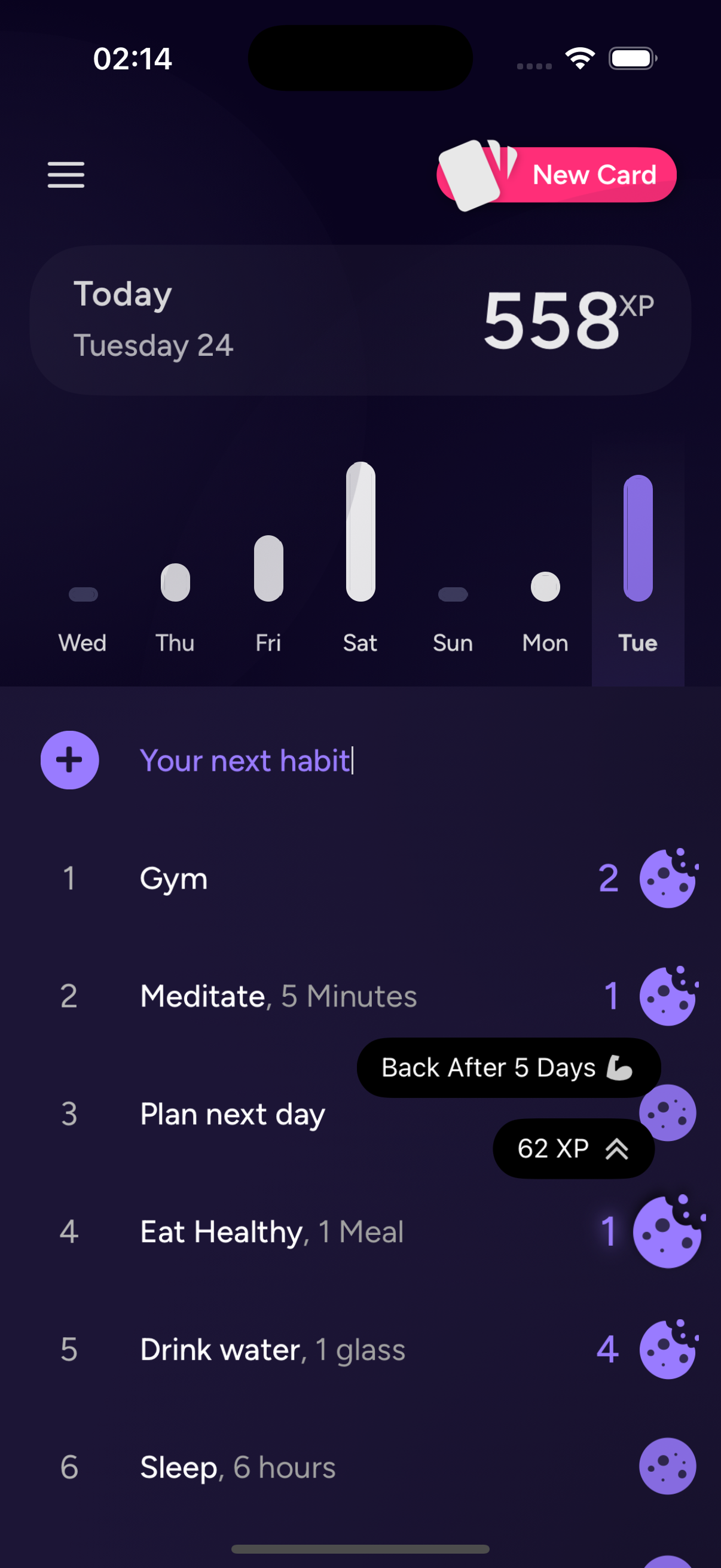 Cookies App - Dark Mode Screenshot